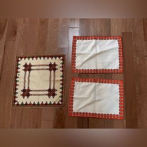 Ukranian hand embroidered doilies